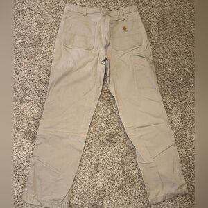 Carhartt Men's Khaki Work Pants